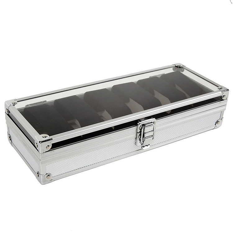 Silver jewelry storage box – view 2