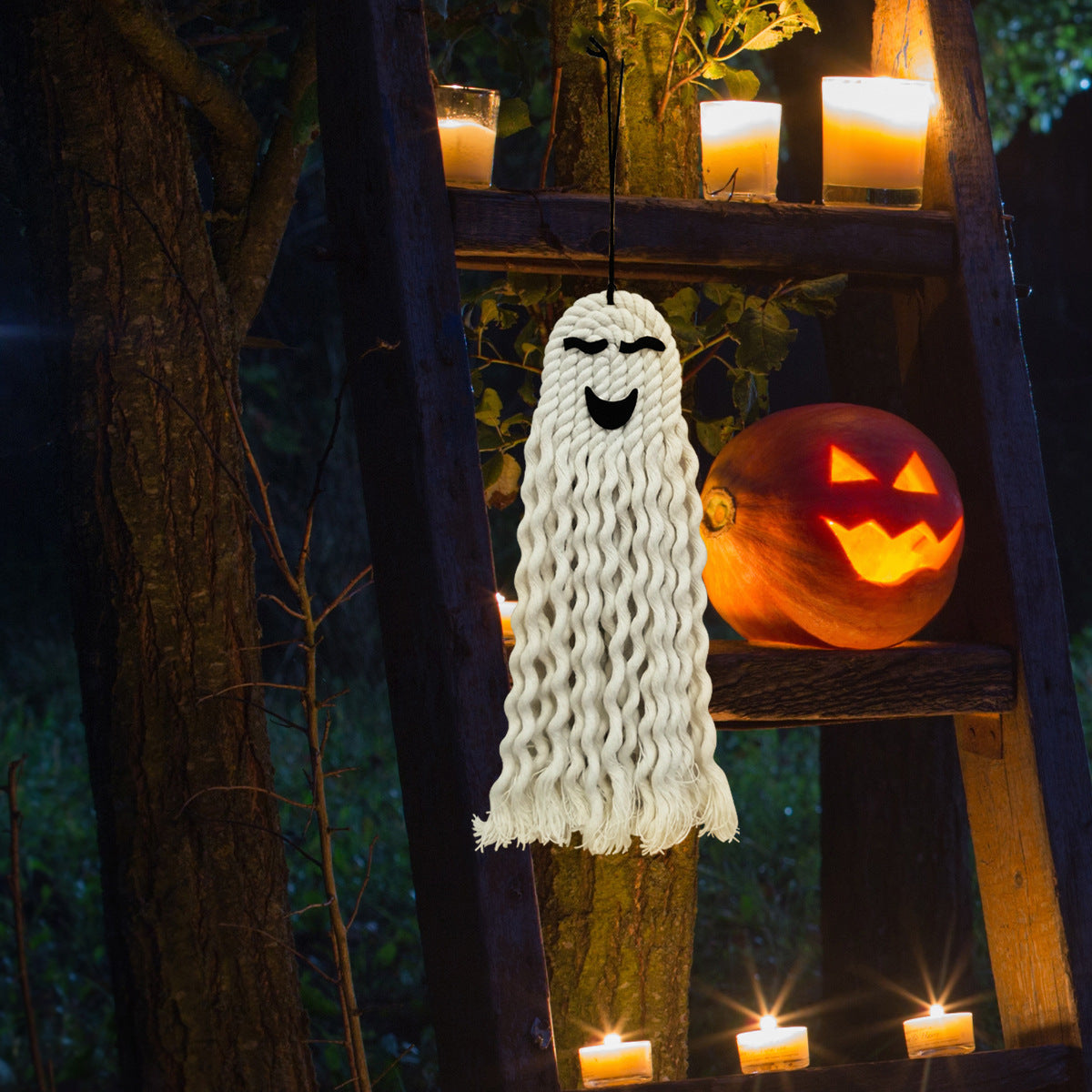 Macramé Ghost Hanging Wall Decoration – view 4