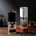 White USB rechargeable portable electric coffee bean grinder