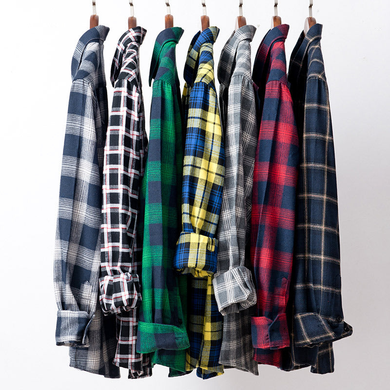Men's Plaid Flannel Button-Up Shirt - view 4