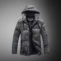 Men's Fleece-Lined Hooded Print Winter Jacket - view 3