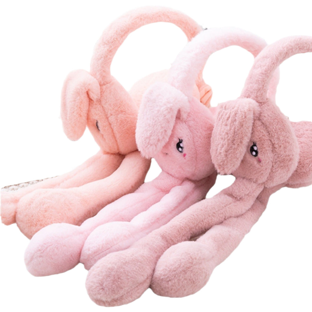 Kids rabbit-ear warm earflap hat – view 5