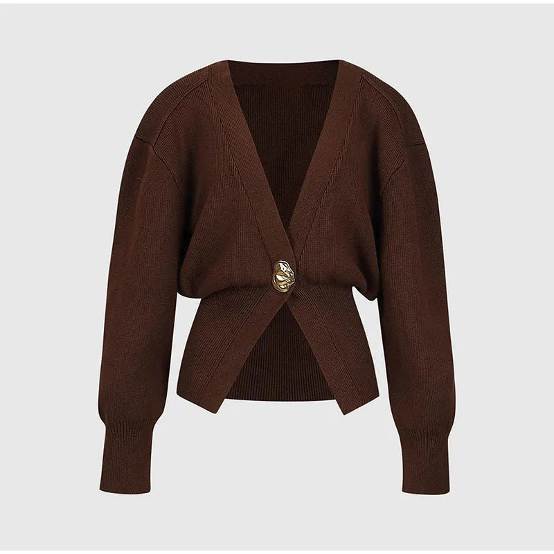 Women's V-Neck Button Cardigan – view 1