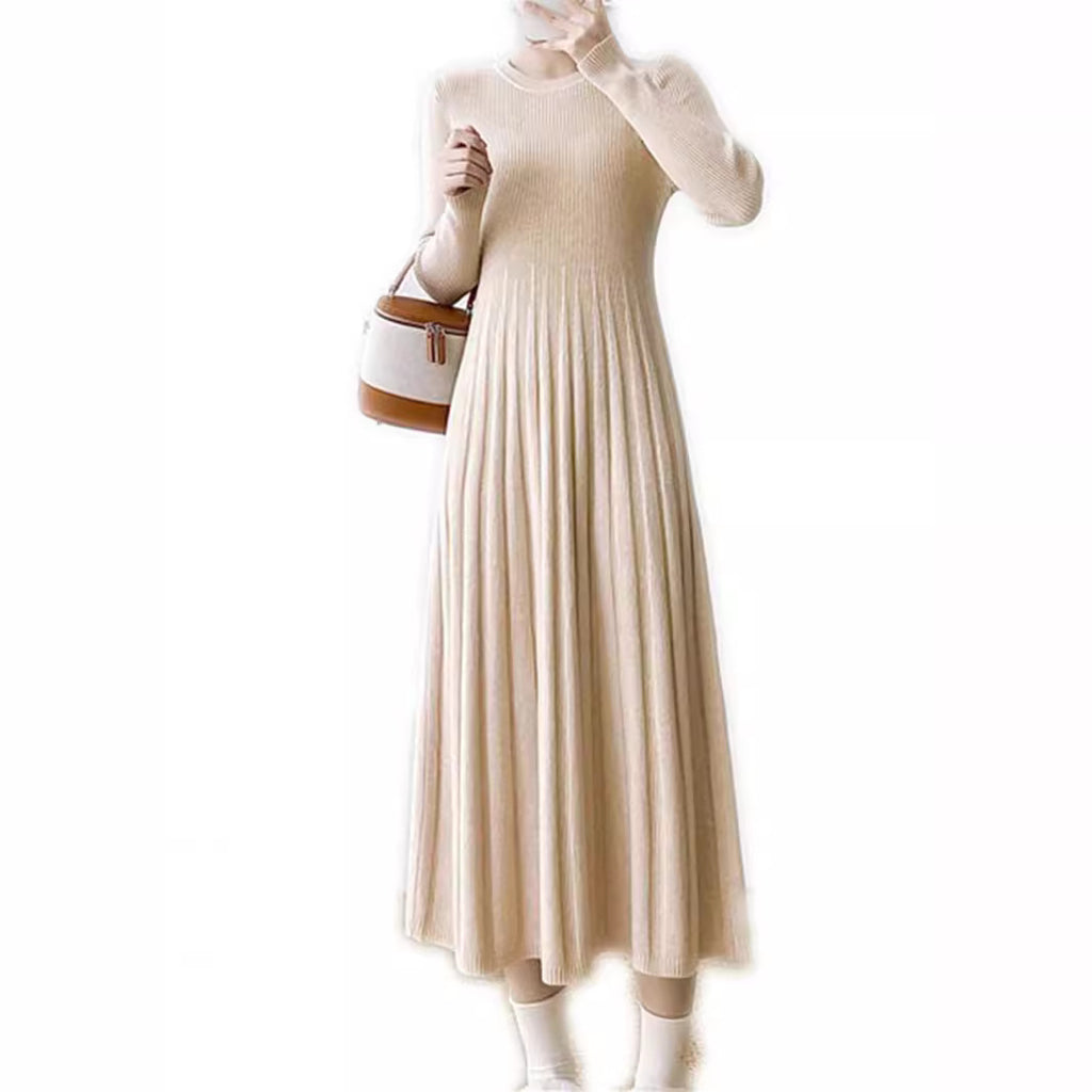 Women's Pleated Knit Maxi Dress - view 8