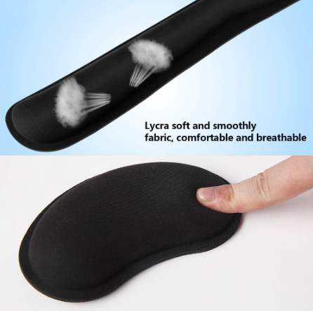 Black memory foam wrist rest – view 3