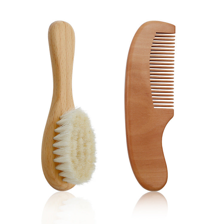 Wooden Baby Brush and Comb Set 1