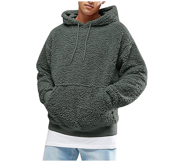Men's Fluffy Fleece Pullover Hoodie – view 6
