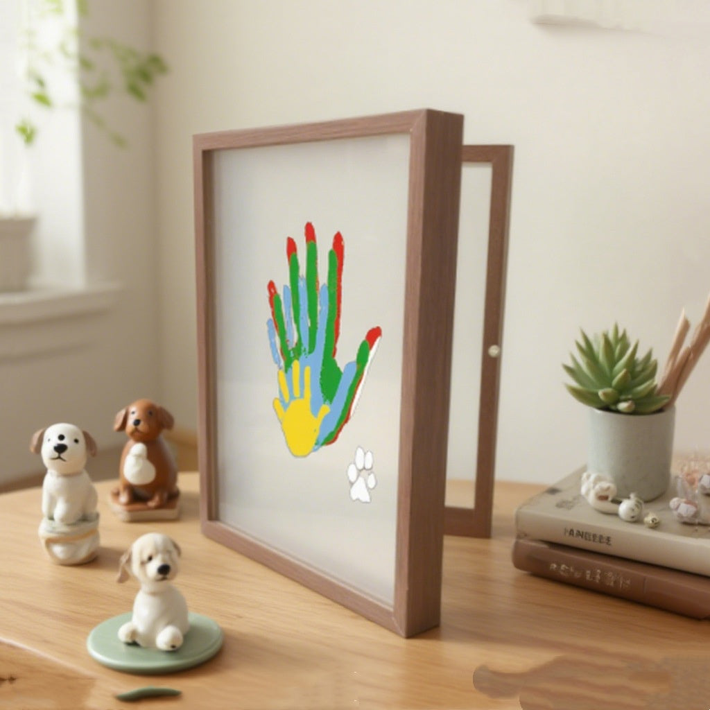 Family handprint photo frame