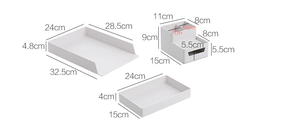 Multi-layered Office Desk File Organizer detail
