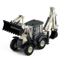Colourful kids farm tractor toy with loader and backhoe