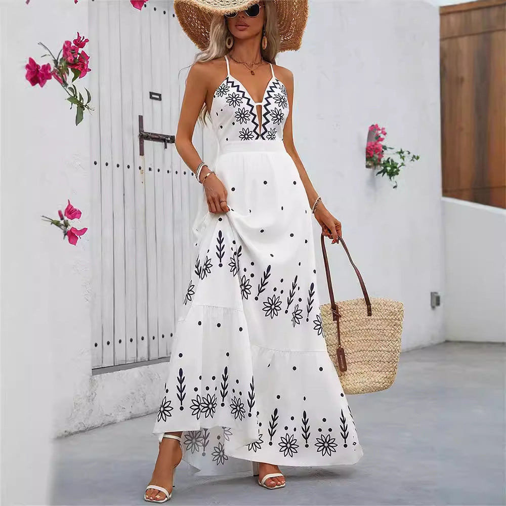 Printed Maxi Dress view 3