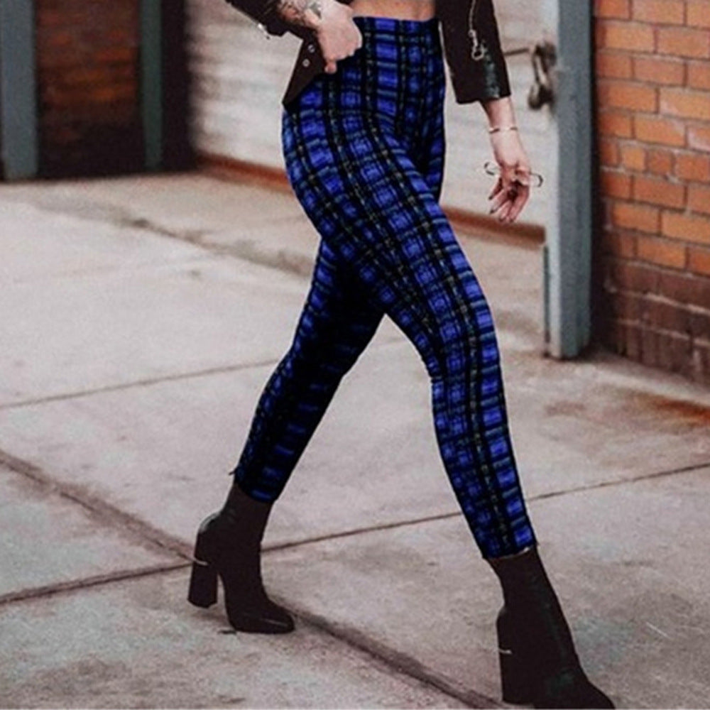 Women's Plaid High Waist Leggings – view 2
