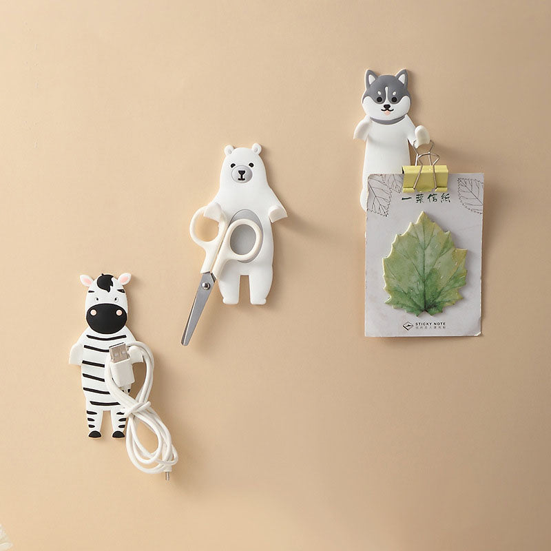Animal-shaped self-adhesive wall hooks – view 2