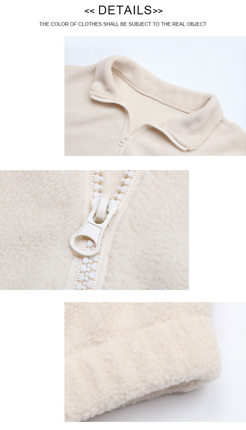 Women's Cropped Polar Fleece Zip Jacket - view 8