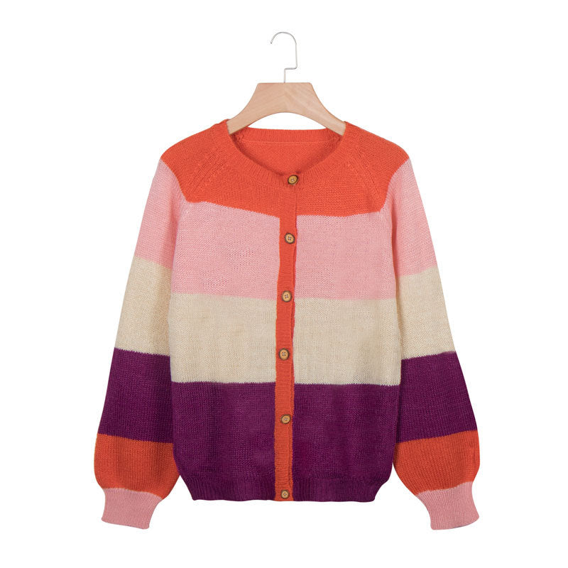 Women's Colour-Block Knit Cardigan - view 3