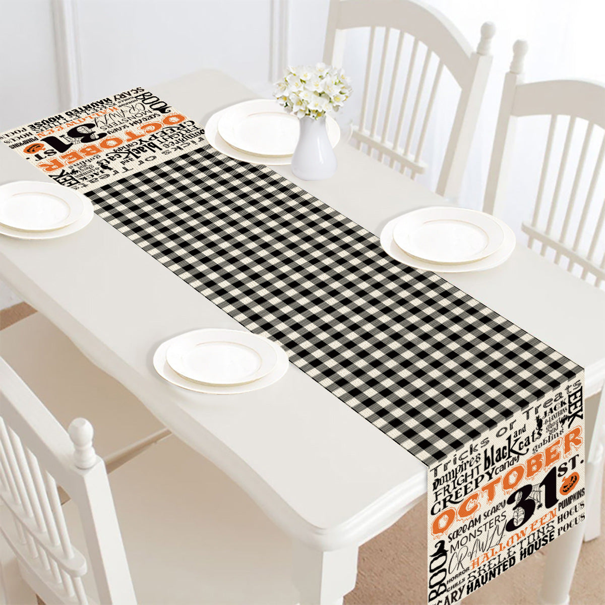 Halloween table runner – view 4