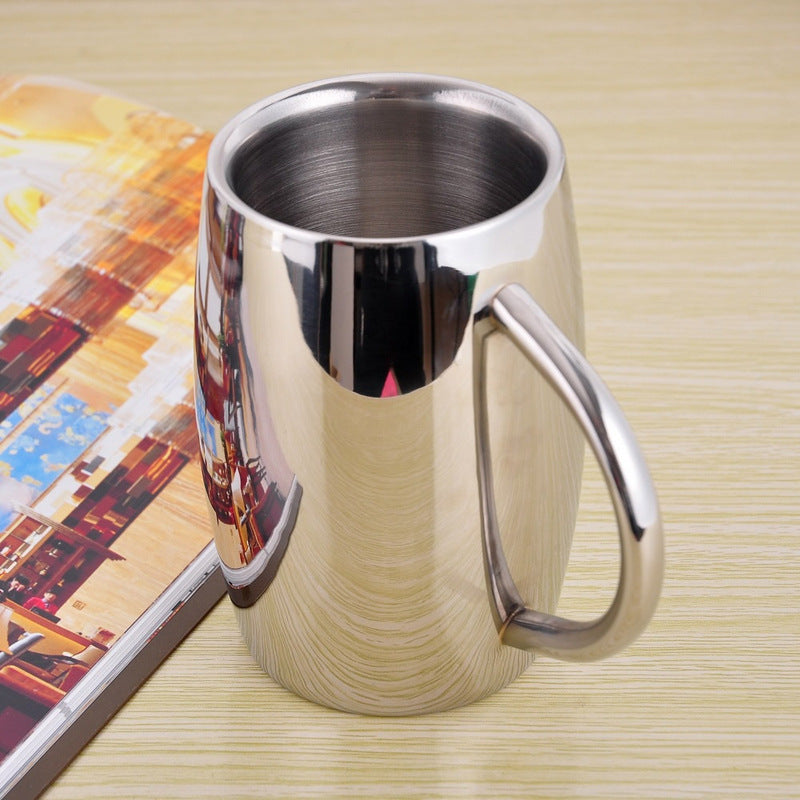 Double-wall insulated stainless steel tumbler mug – view 1