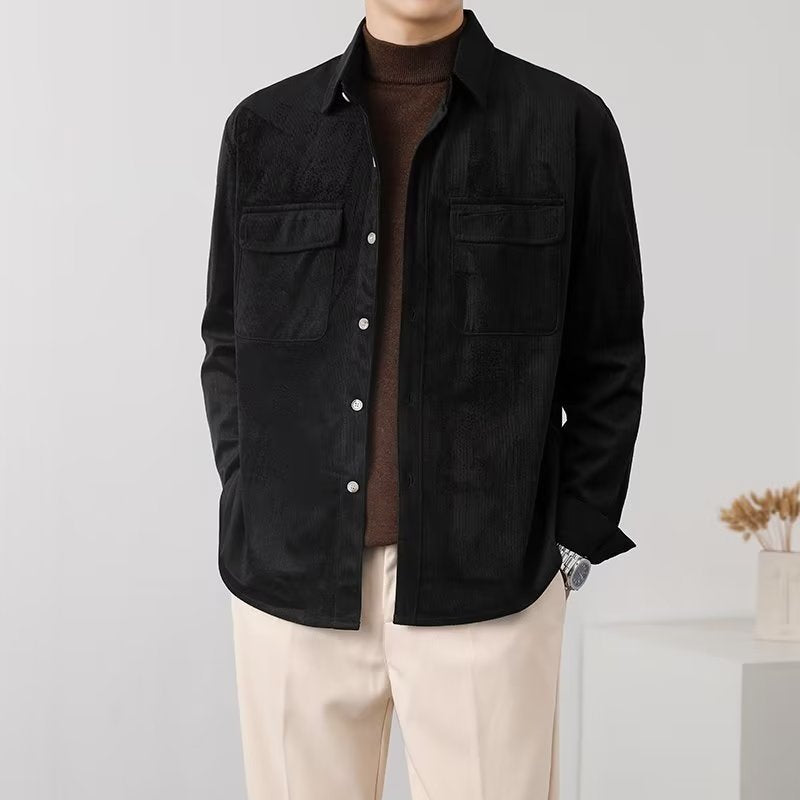 Men's Corduroy Button-Up Shirt – view 3