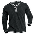 Men's Slub-Knit Long Sleeve Henley - view 3