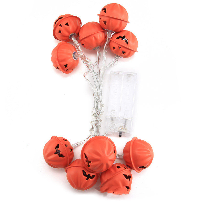 Jack-o'-lantern pumpkin LED string lights – view 5
