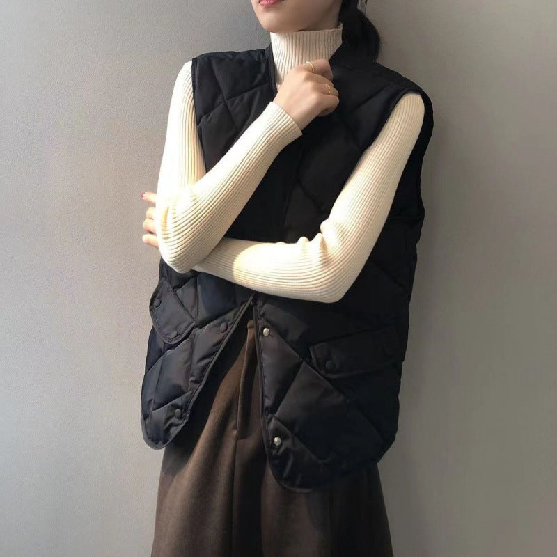 Women's Quilted Puffer Vest - view 4