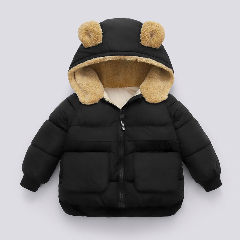 Kids' Hooded Bear-Ear Puffer Jacket - view 2