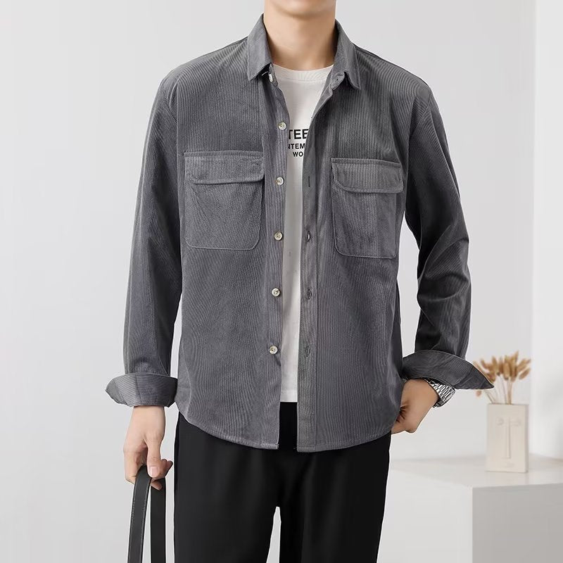 Men's Corduroy Button-Up Shirt – view 6
