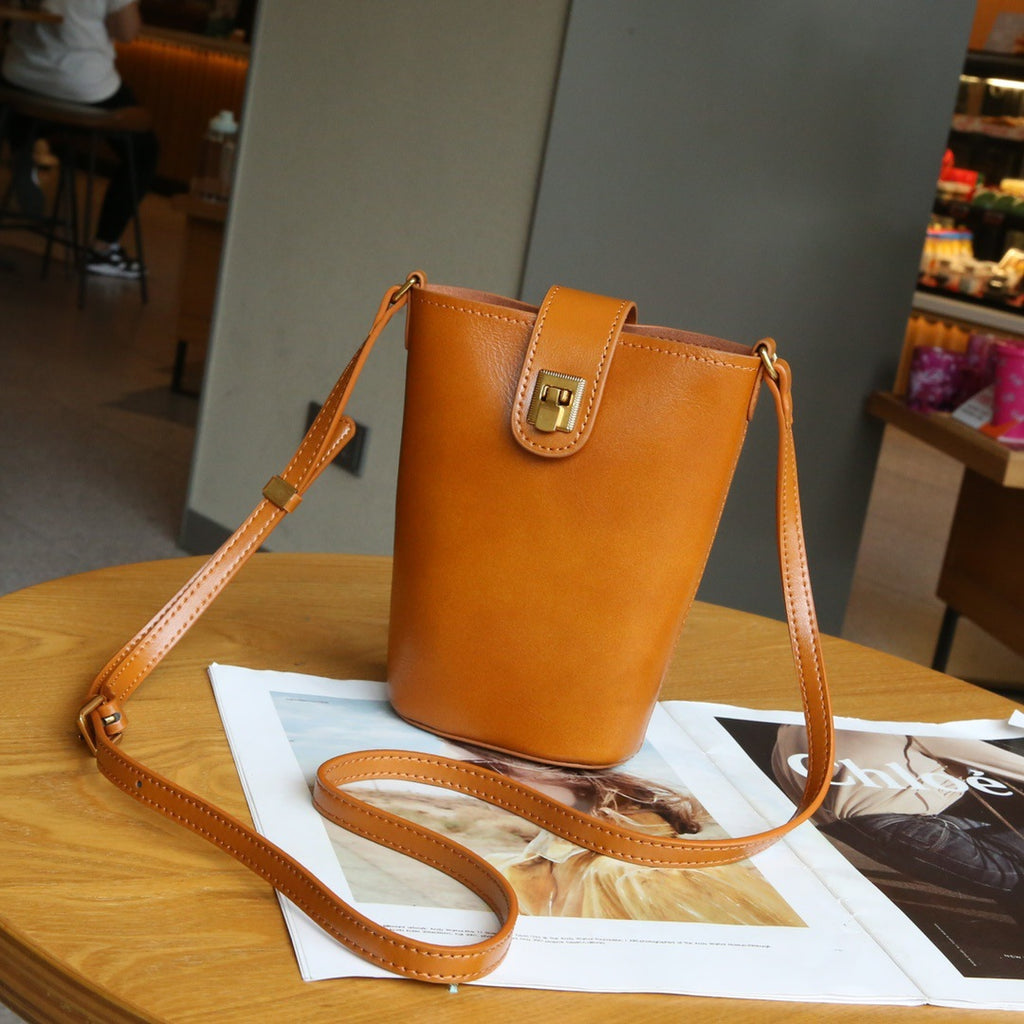 Vintage Genuine Leather Crossbody Bag