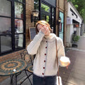 Thickened Cable Knit Sweater Cardigan