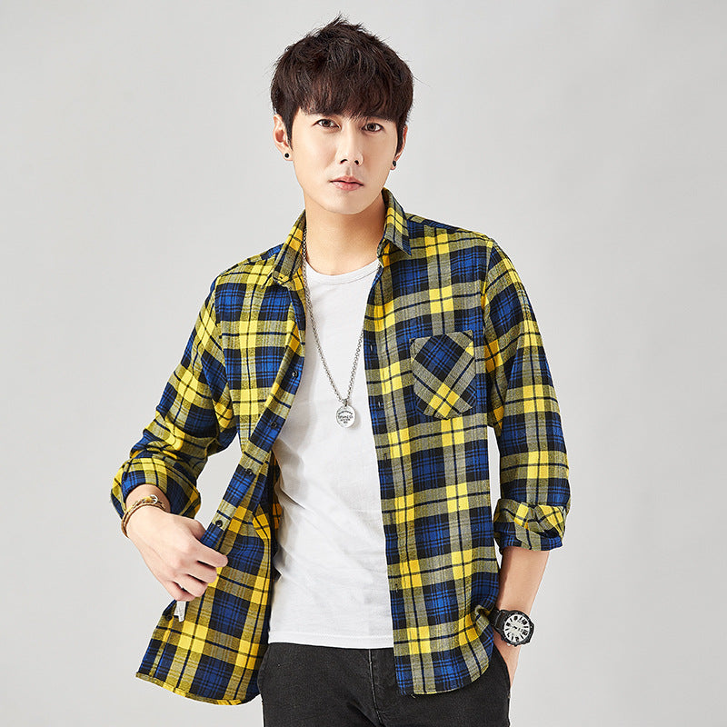 Men's Plaid Flannel Button-Up Shirt - view 3