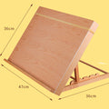 Wooden folding drawing easel
