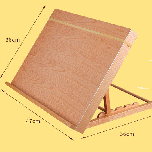 Wooden folding drawing easel