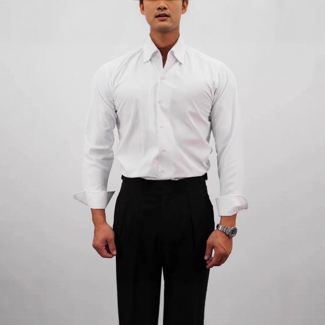 Men's Slim Fit Long Sleeve Dress Shirt