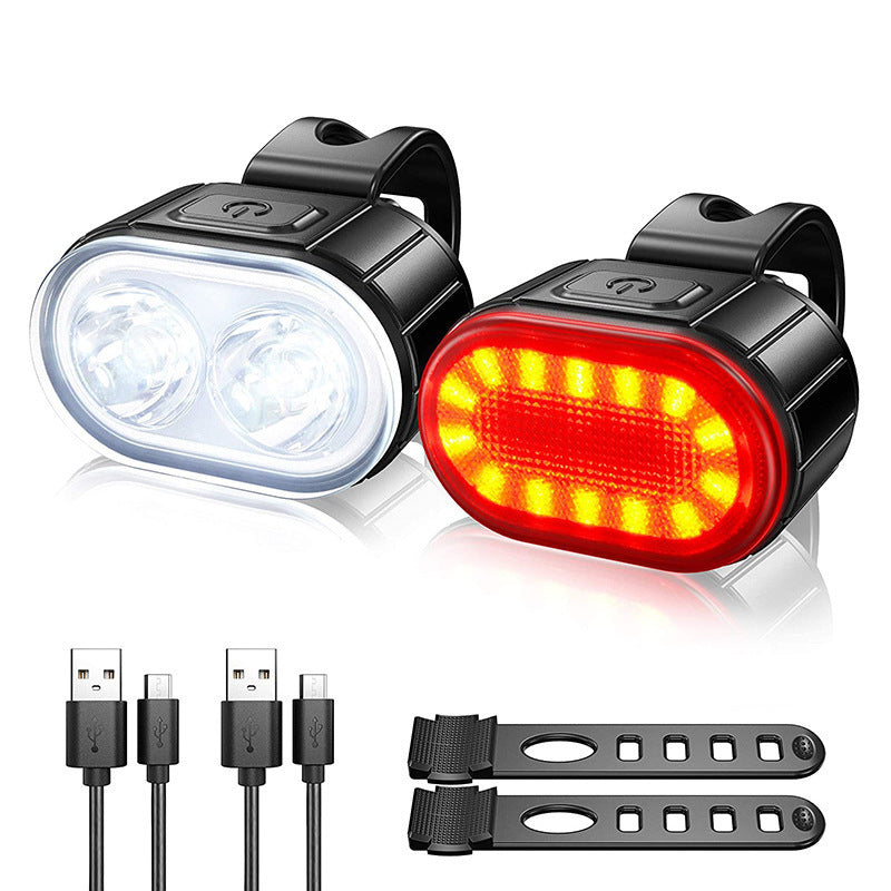 Bike headlight and tail light set