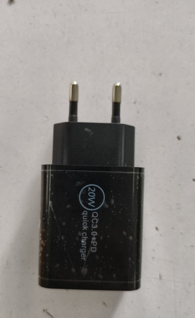 Compact 18W USB-C wall charger plug