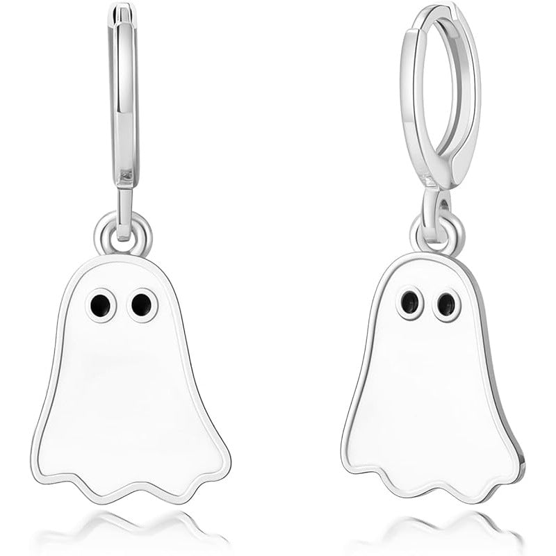 Ghost huggie hoop earrings – view 2
