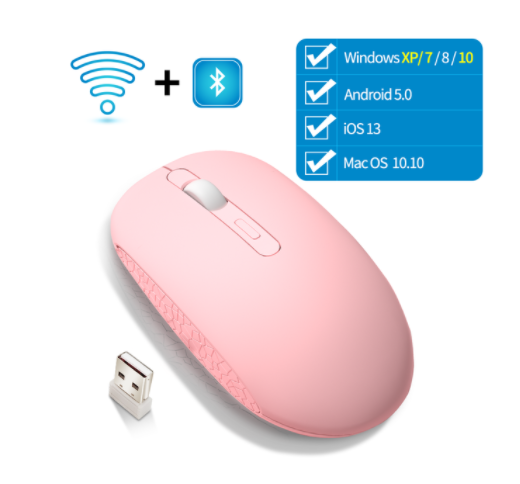 Silent rechargeable Bluetooth wireless mouse – view 3