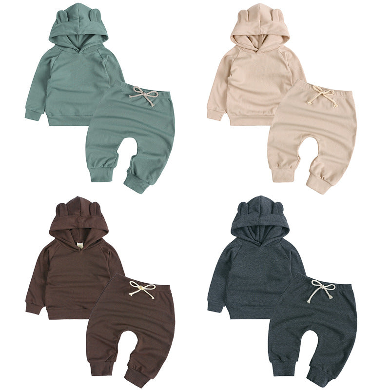 Toddler Bear-Ear Hoodie & Jogger Set - view 5