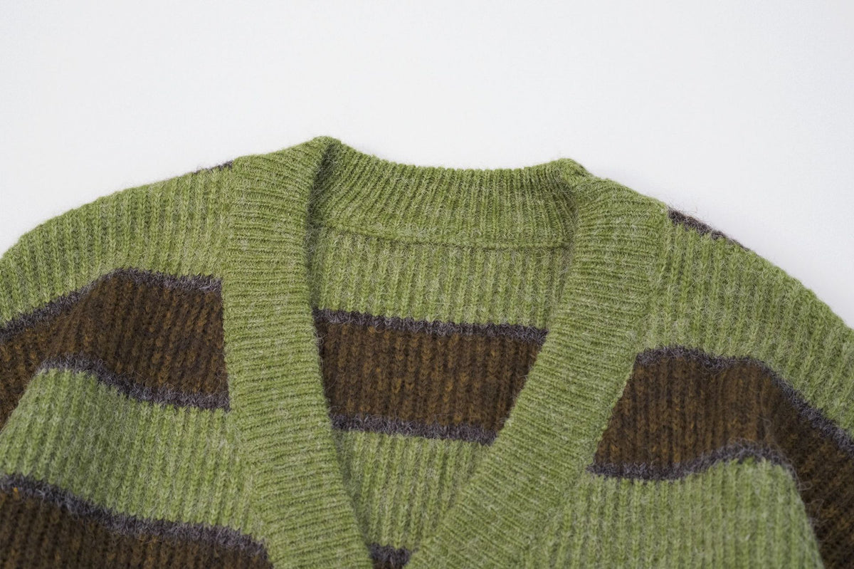 Women's Striped Knit Cardigan - view 7