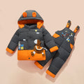 Kids' Hooded Puffer Jacket & Snow Bib Set - view 4