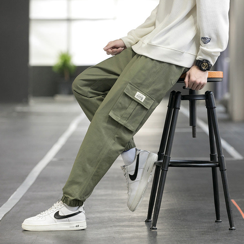 Men's Cotton Cargo Jogger Pants – view 4