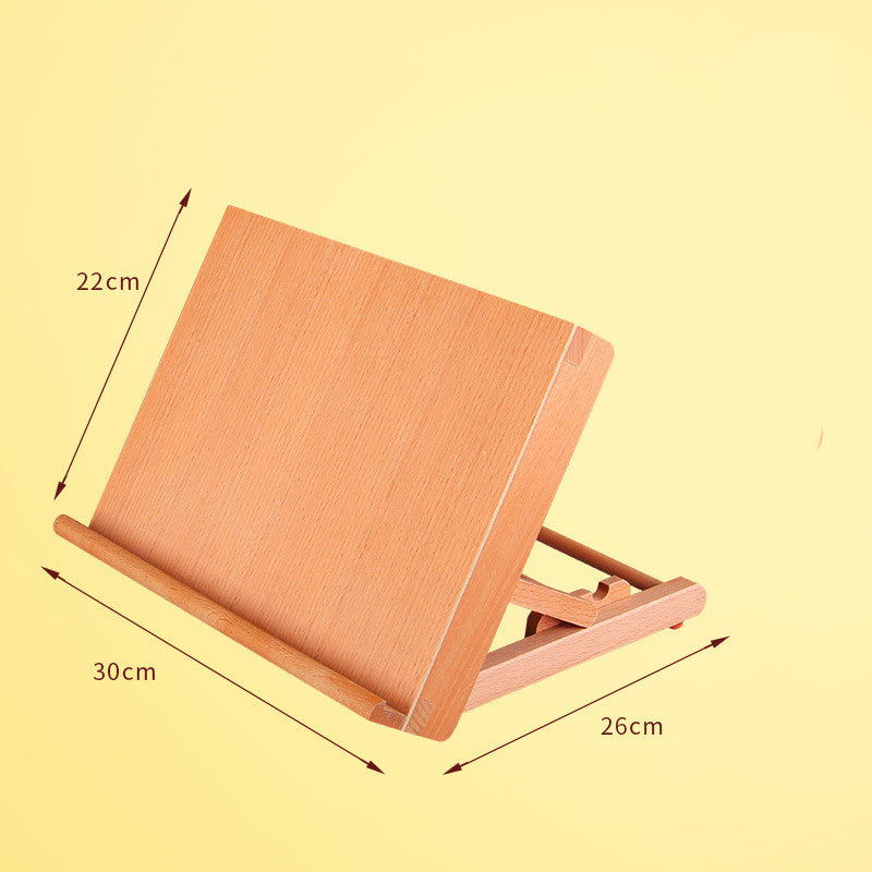 Wooden folding drawing easel