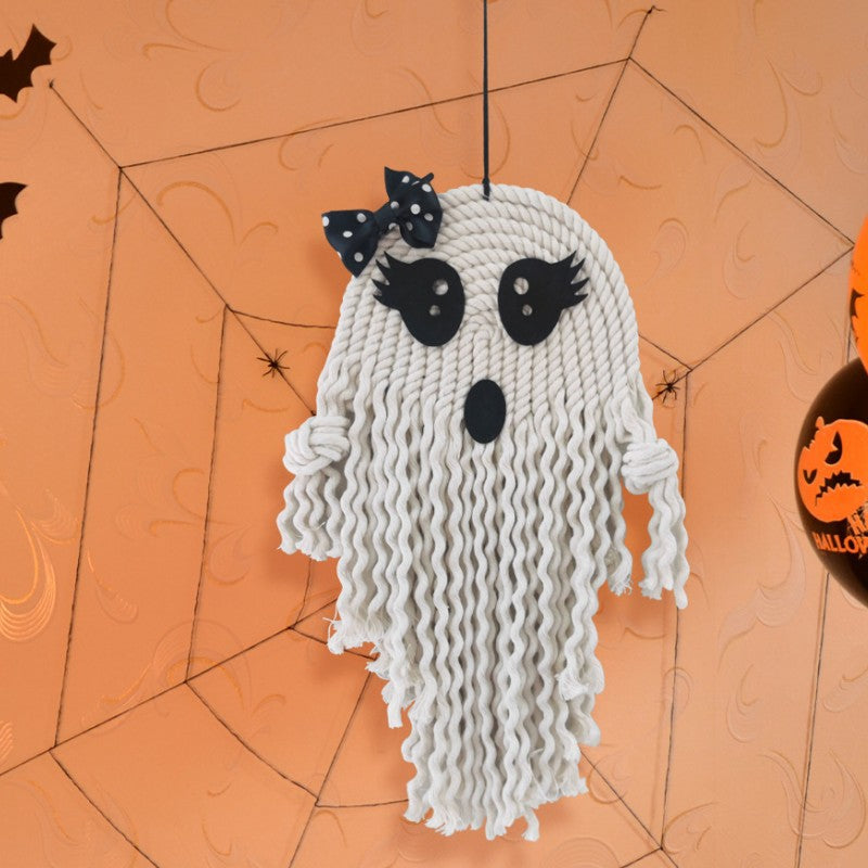 Macramé Ghost Hanging Wall Decoration – view 1