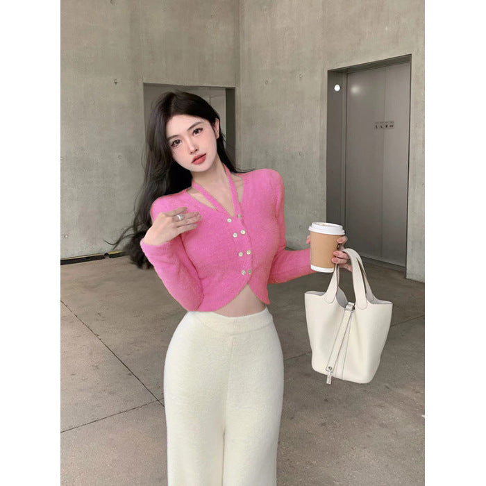 Women's cropped knit cardigan – view 7