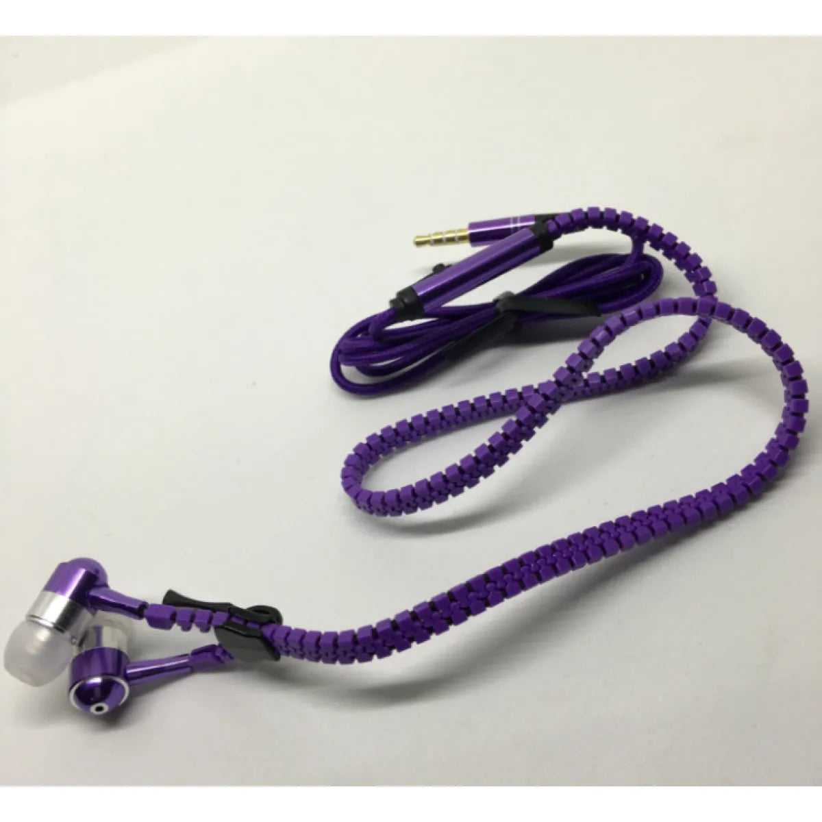 Y2K glowing zipper wired earphones fashion earbuds