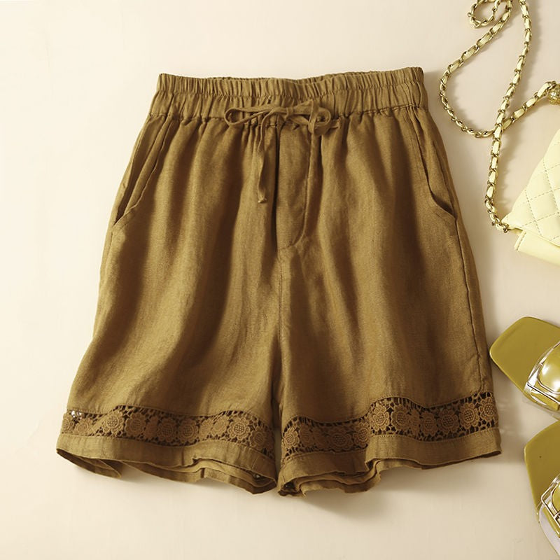 Thin Linen Shorts view 3
