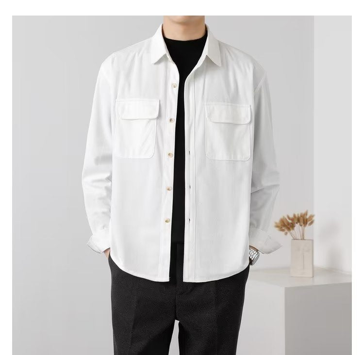 Men's Corduroy Button-Up Shirt – view 4