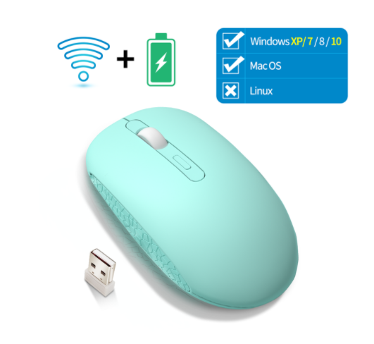 Silent rechargeable Bluetooth wireless mouse – view 2