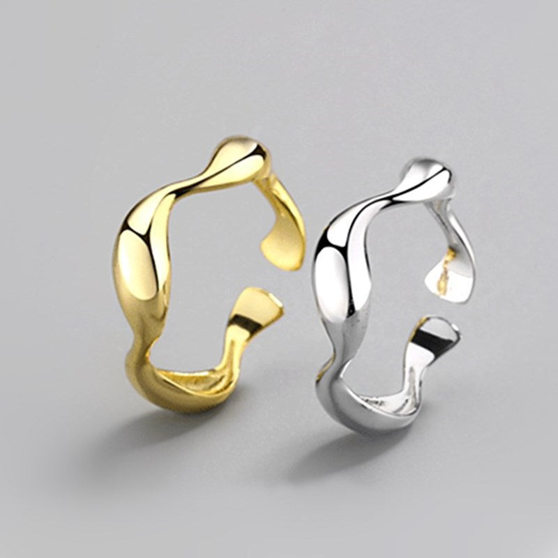 Adjustable opening of the wavy ring