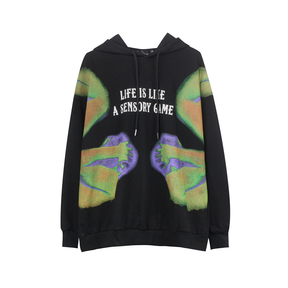 Loose Fall Hoodie detail